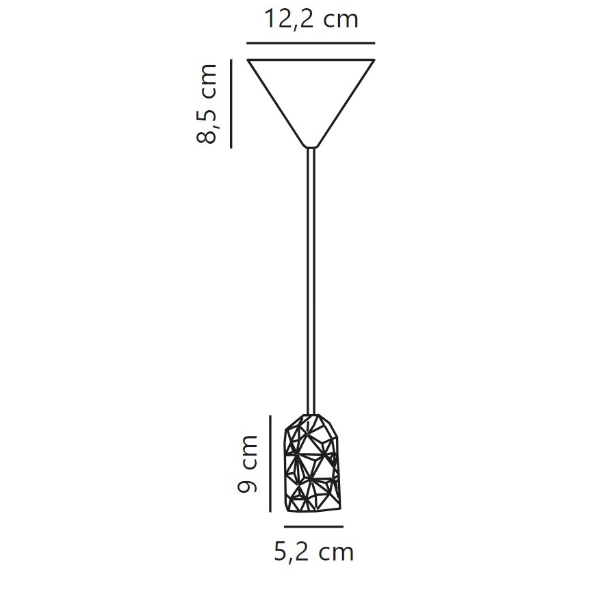 Nordlux - Захранващ кабел HANG 1xE27/40W/230V сив/черен