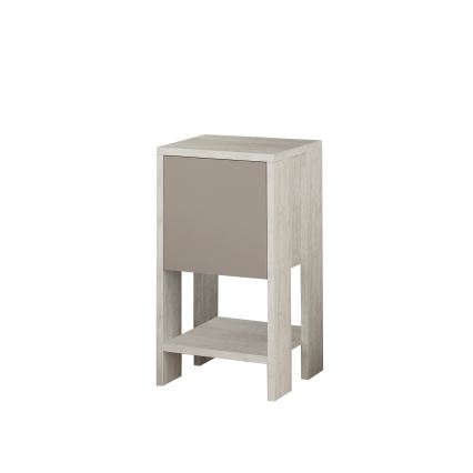 Нощно пкафче EMA 55x30 cм бяло/бежово