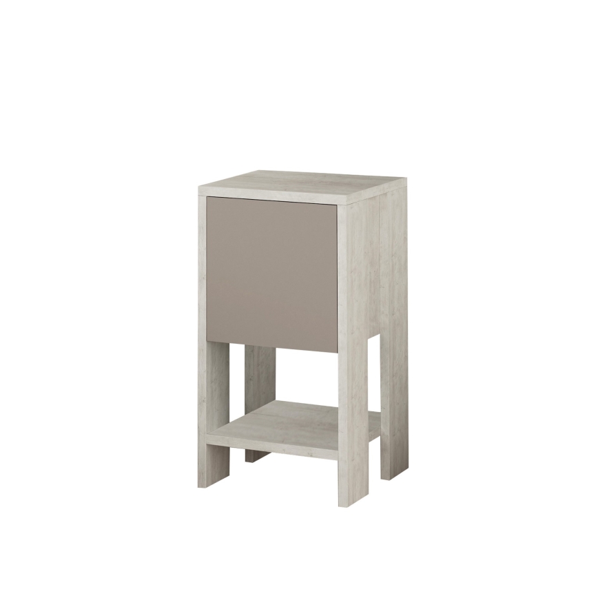 Нощно пкафче EMA 55x30 cм бяло/бежово