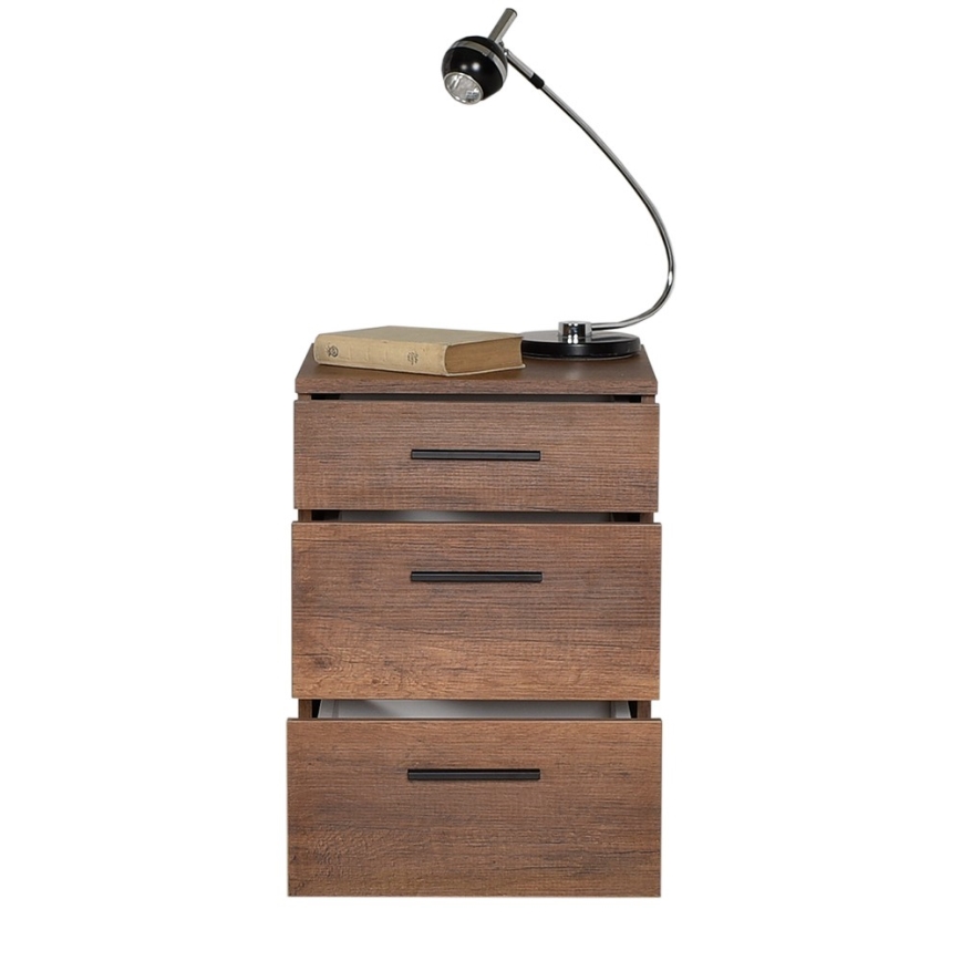 Нощно шкафче 57x40 см кафяв