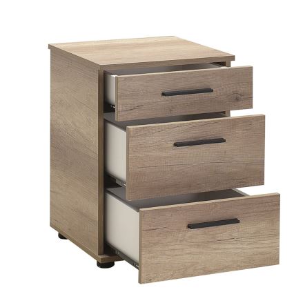 Нощно шкафче 57x40 см кафяв