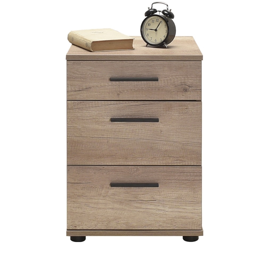 Нощно шкафче 57x40 см кафяв