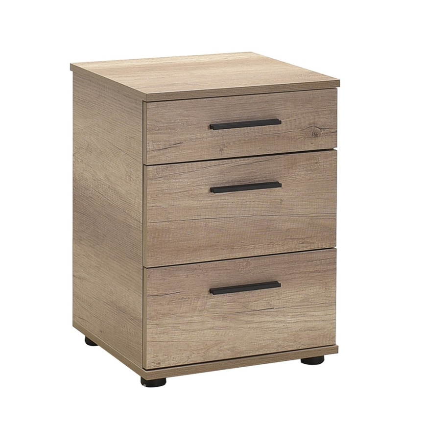 Нощно шкафче 57x40 см кафяв