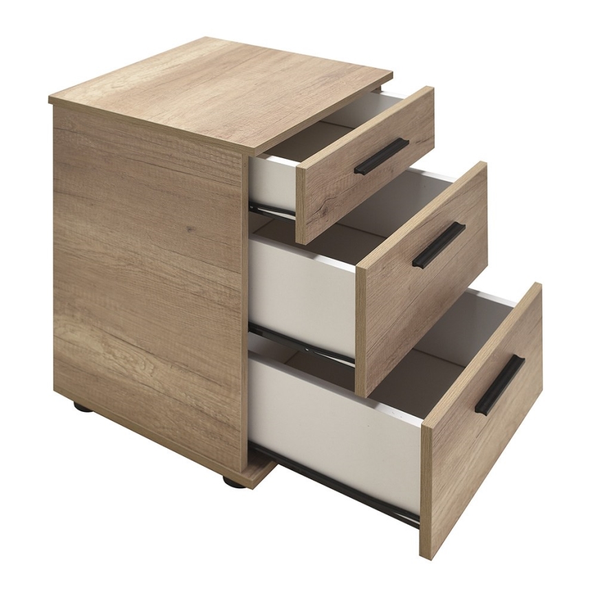 Нощно шкафче 57x40 см кафяв