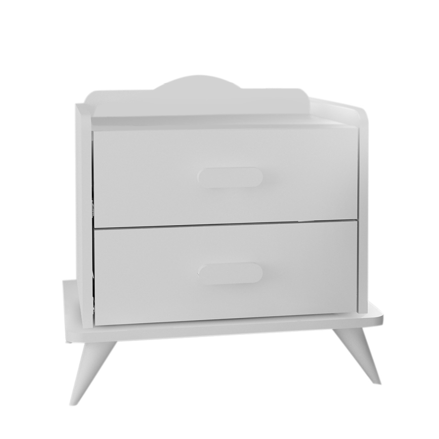 Нощно шкафче ANDAZ 58,6x60 cм бяло
