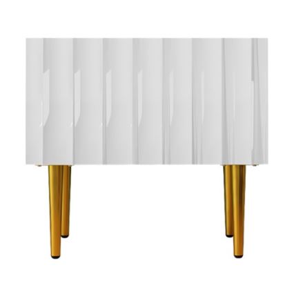 Нощно шкафче ARCOS 46x50 см бял/златист