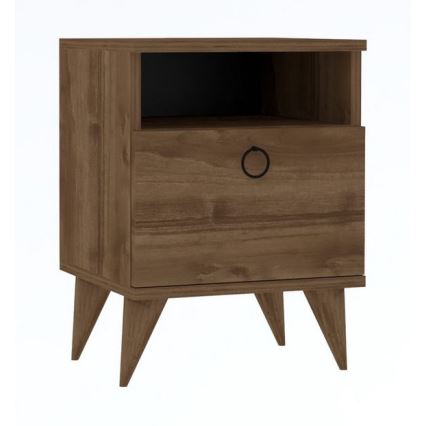 Нощно шкафче BARLO 50x40 cм кафяво