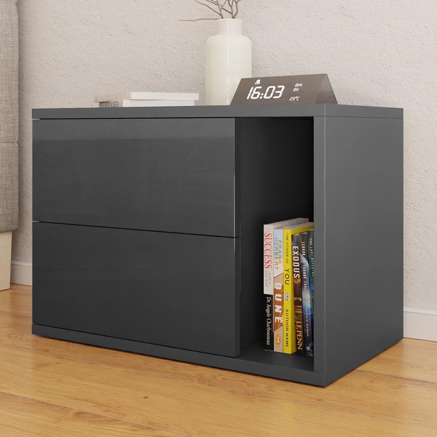 Нощно шкафче BECE 40x57 см антрацит