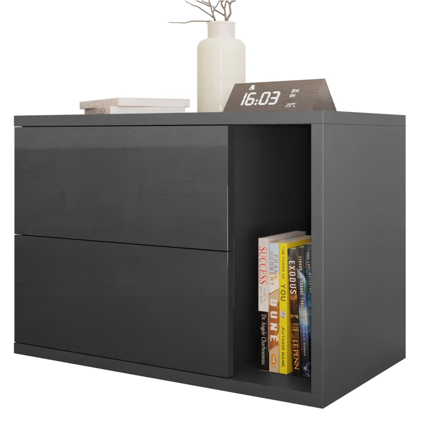 Нощно шкафче BECE 40x57 см антрацит