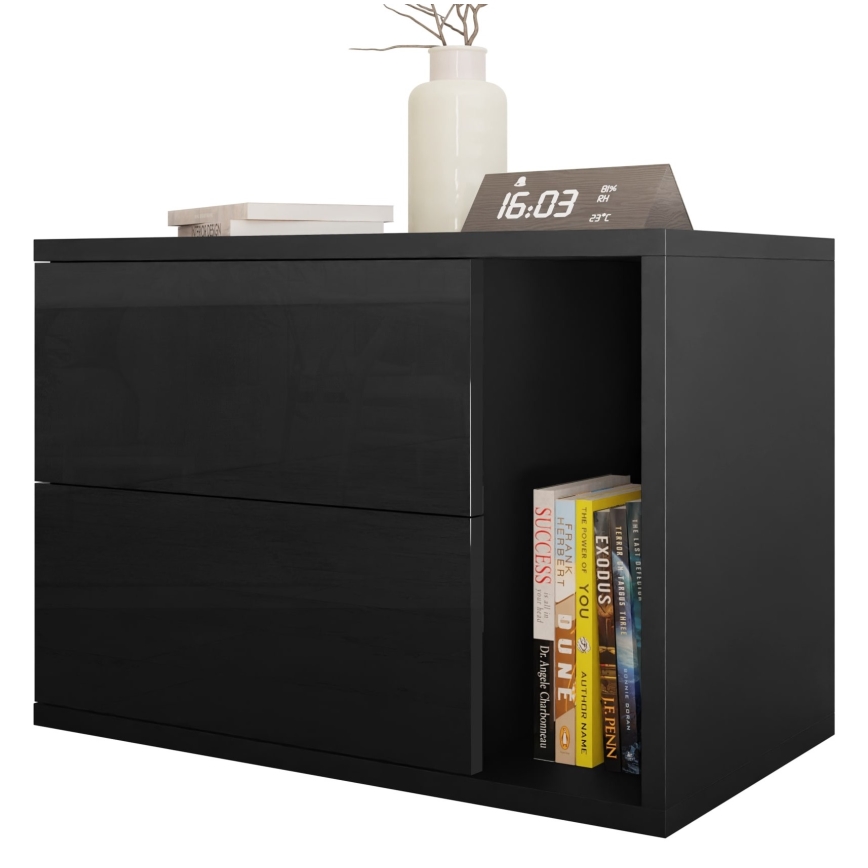 Нощно шкафче BECE 40x57 см черен