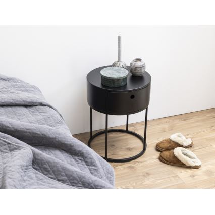 Нощно шкафче COLUM черно