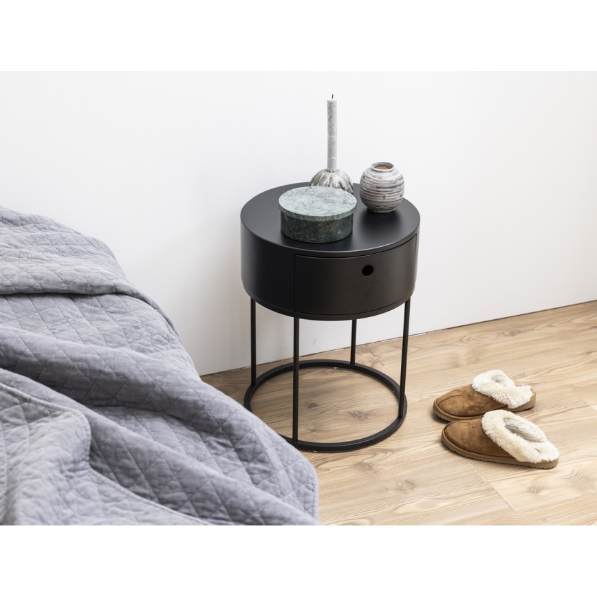 Нощно шкафче COLUM черно