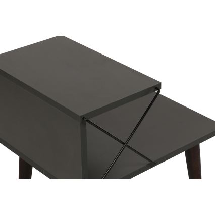 Нощно шкафче CROSS 55x50 cм антрацит