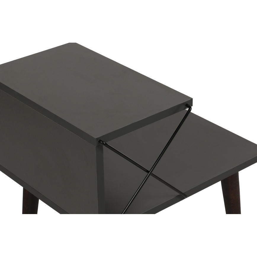 Нощно шкафче CROSS 55x50 cм антрацит