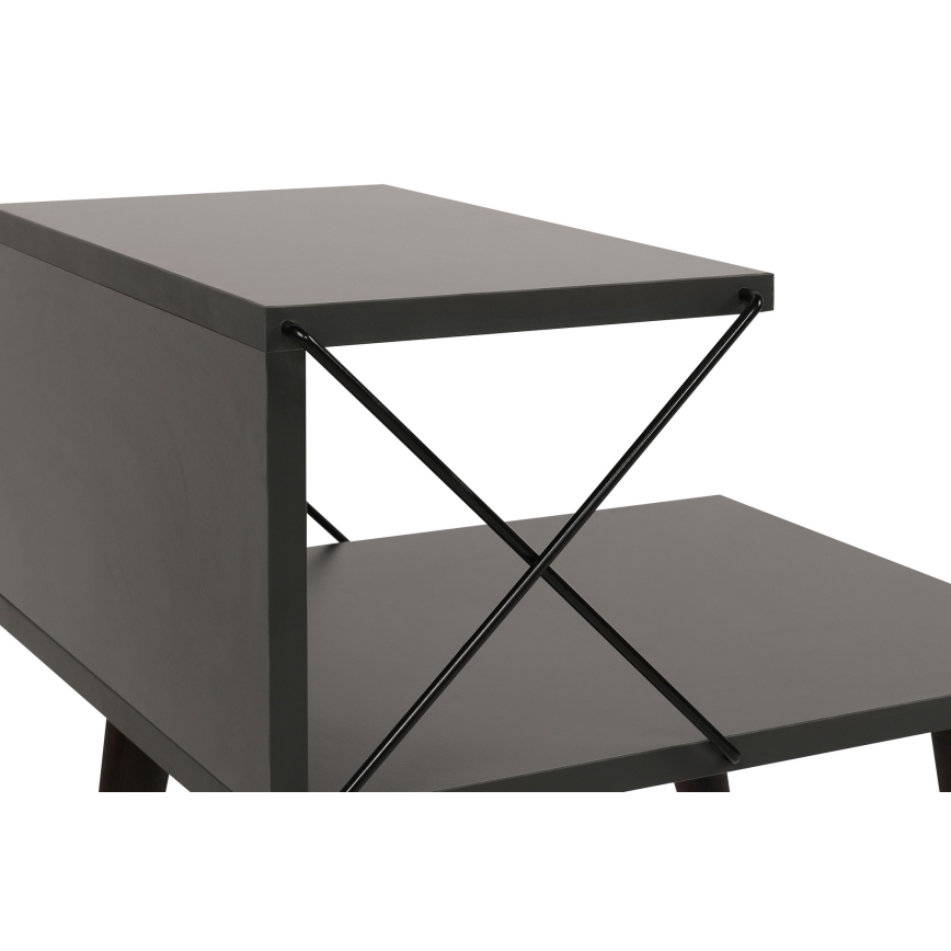 Нощно шкафче CROSS 55x50 cм антрацит