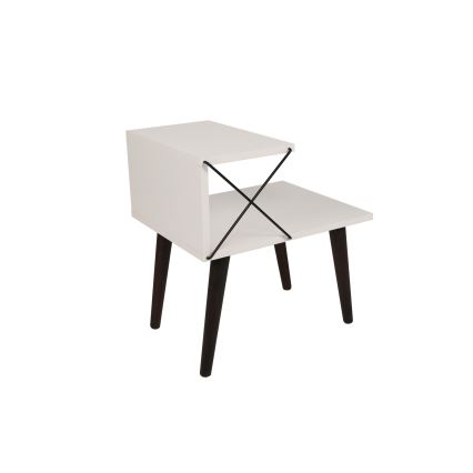 Нощно шкафче CROSS 55x50 cм бяло