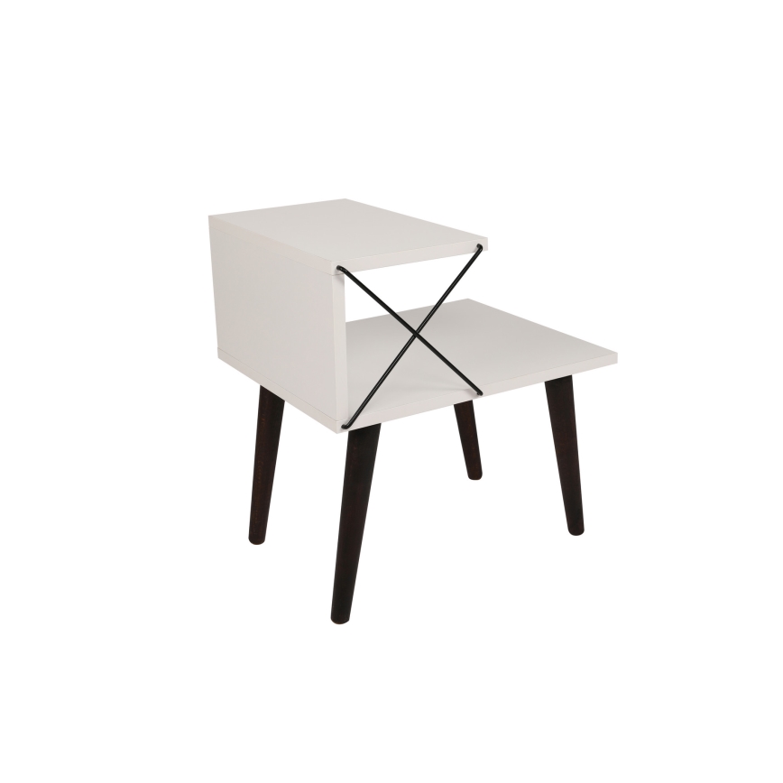Нощно шкафче CROSS 55x50 cм бяло