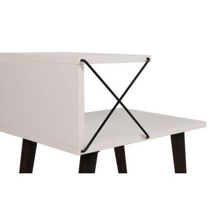 Нощно шкафче CROSS 55x50 cм бяло