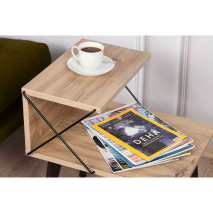 Нощно шкафче CROSS 55x50 cм кафяво