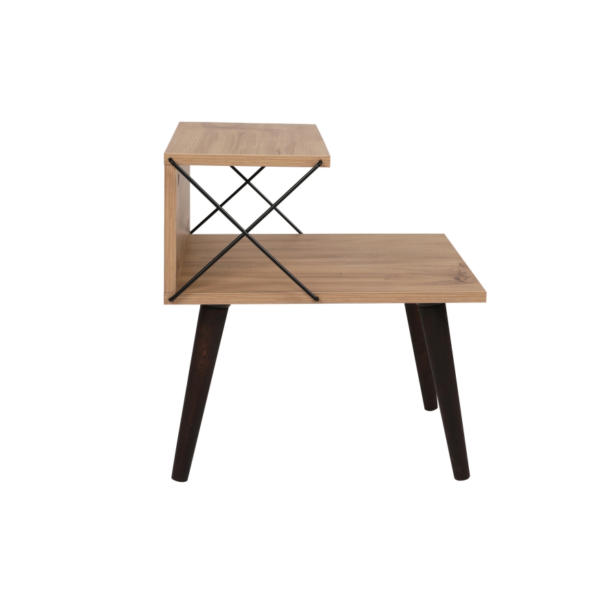 Нощно шкафче CROSS 55x50 cм кафяво
