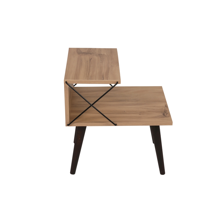 Нощно шкафче CROSS 55x50 cм кафяво