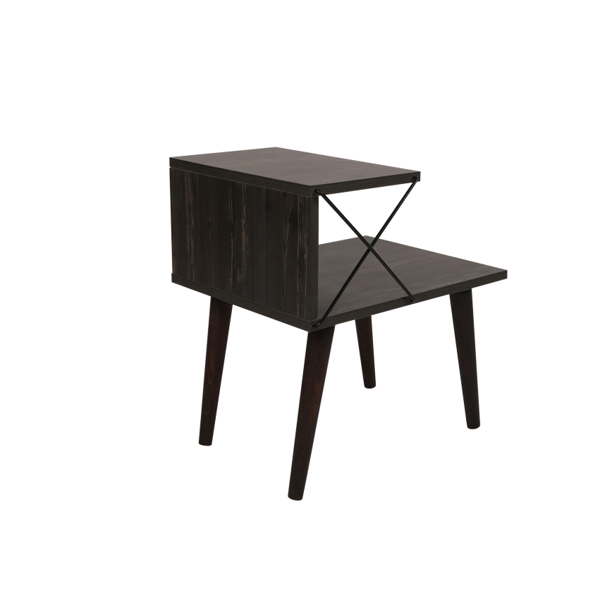 Нощно шкафче CROSS 55x50 cм кафяво