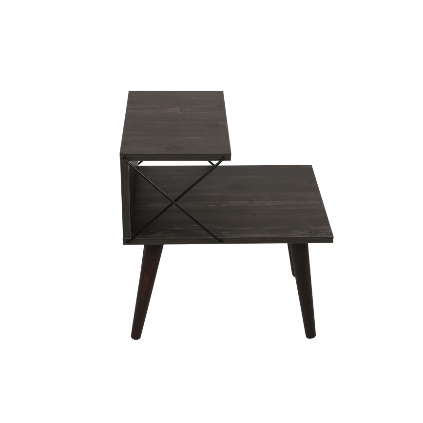 Нощно шкафче CROSS 55x50 cм кафяво