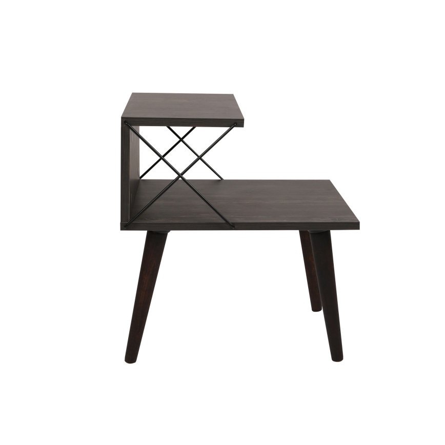 Нощно шкафче CROSS 55x50 cм кафяво
