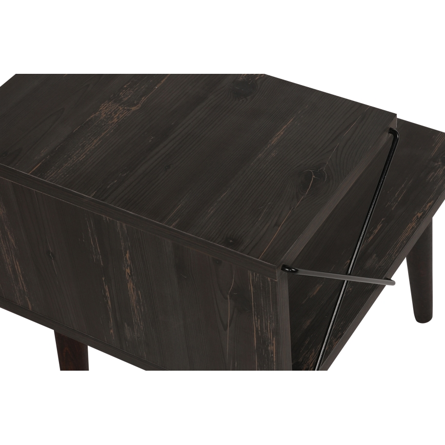 Нощно шкафче CROSS 55x50 cм кафяво