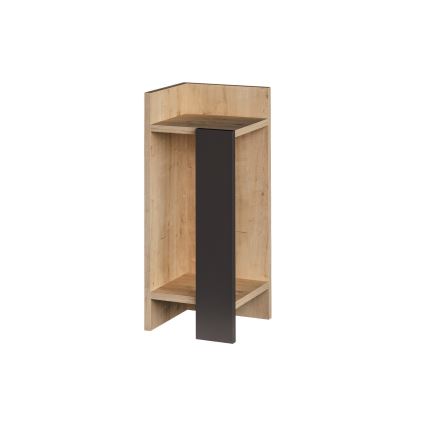 Нощно шкафче ELOS 60x25 cм кафяво/антрацит