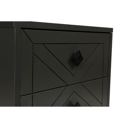 Нощно шкафче LUNA 55x50 cм антрацит/черно