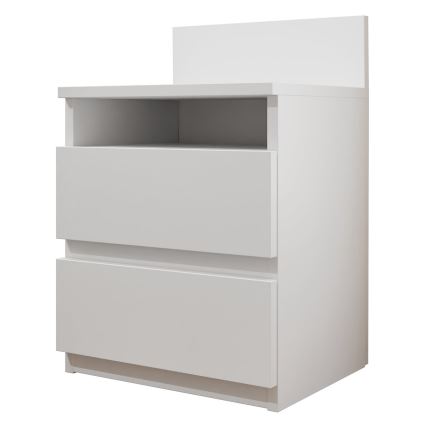 Нощно шкафче MALWA 59x40 см бял