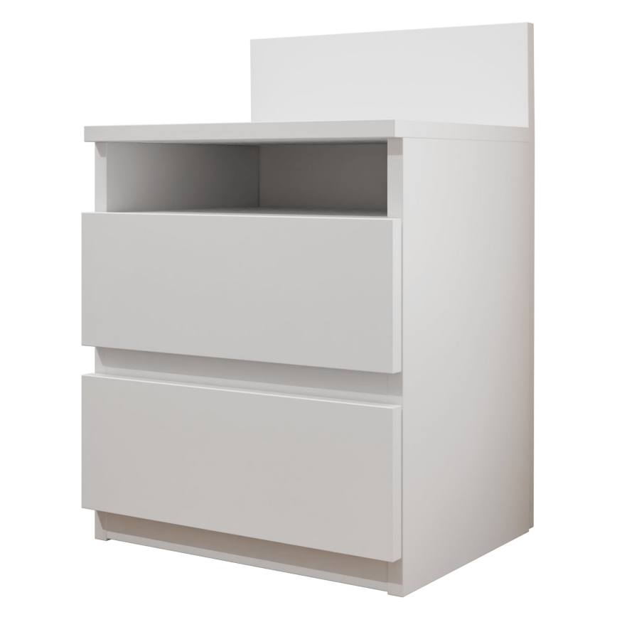 Нощно шкафче MALWA 59x40 см бял
