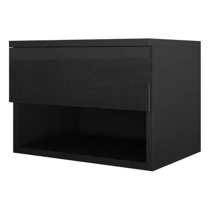 Нощно шкафче NECE 32x45 см черен