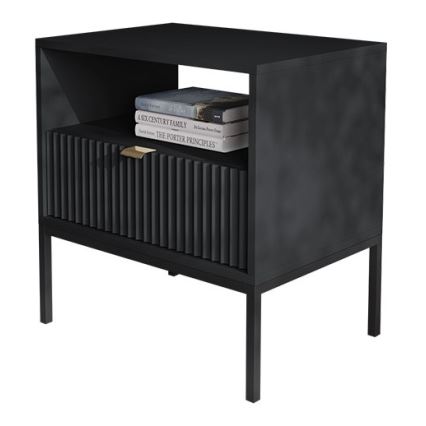 Нощно шкафче NOVA 56x54 см черен