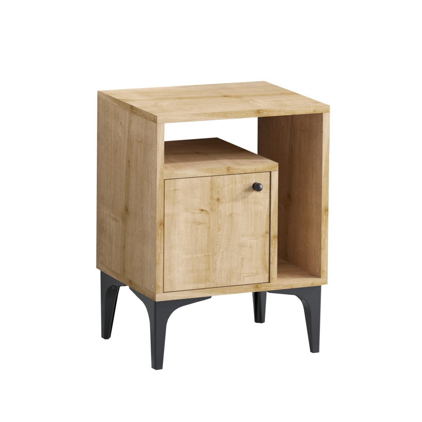 Нощно шкафче NUNO 55x40 см сапфирен дъб