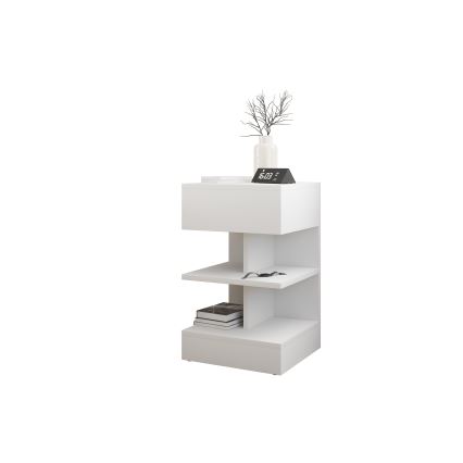 Нощно шкафче OBENITA 65x39 см бял
