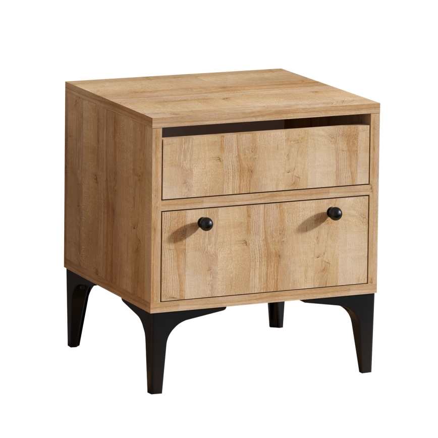 Нощно шкафче ORABELLA 51x45 cм кафяво