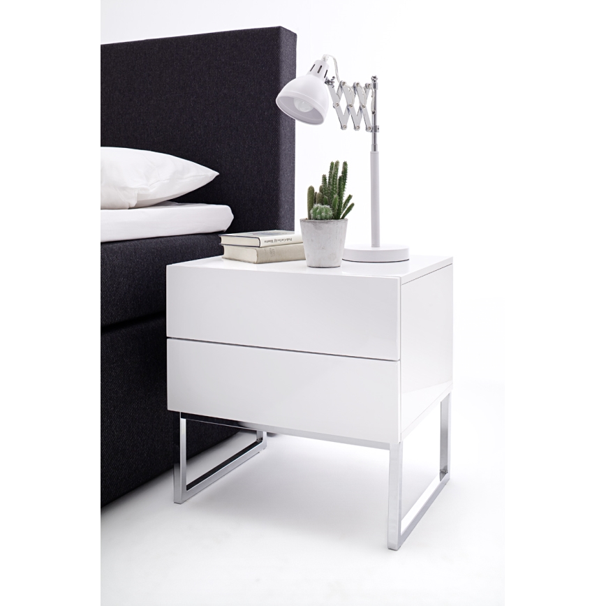 Нощно шкафче ROCKY бяло