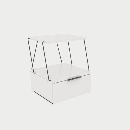 Нощно шкафче TEKOBA 52x42 cм бяло