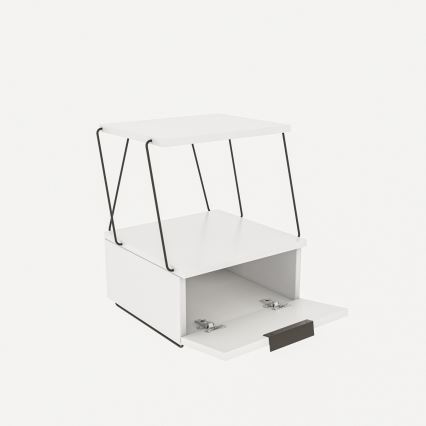 Нощно шкафче TEKOBA 52x42 cм бяло