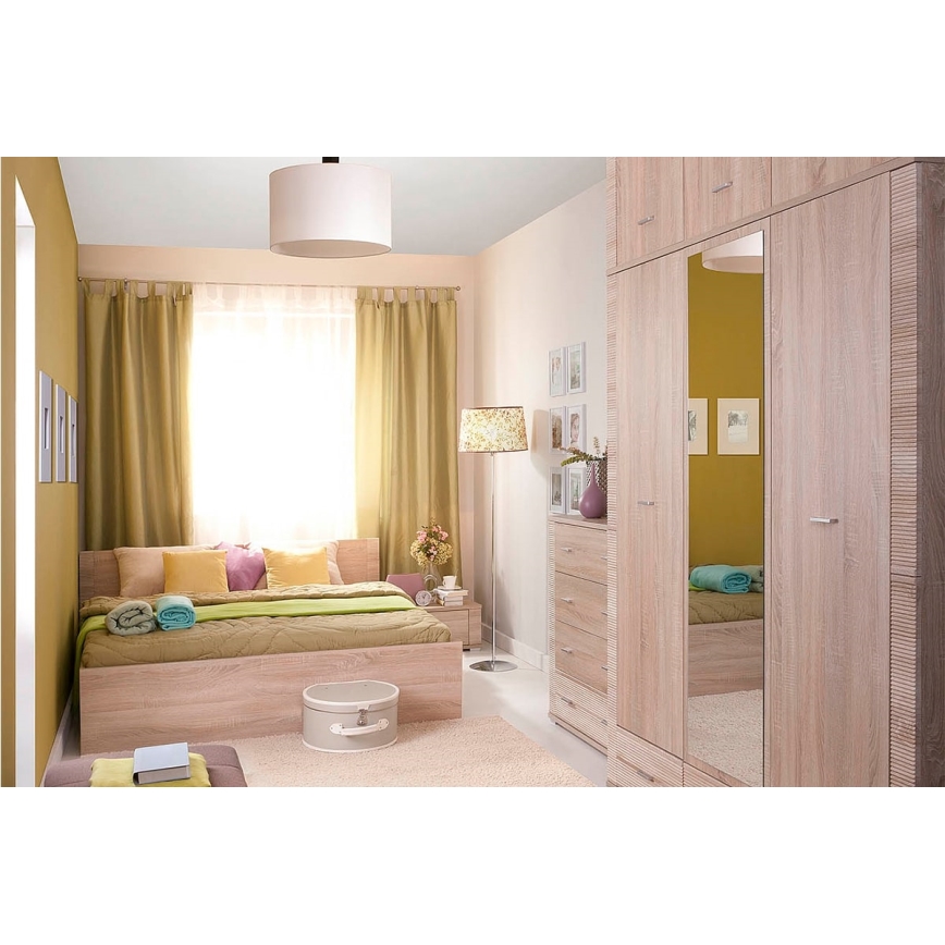 Нощно шкафче THEMO 29x63 см кафяв