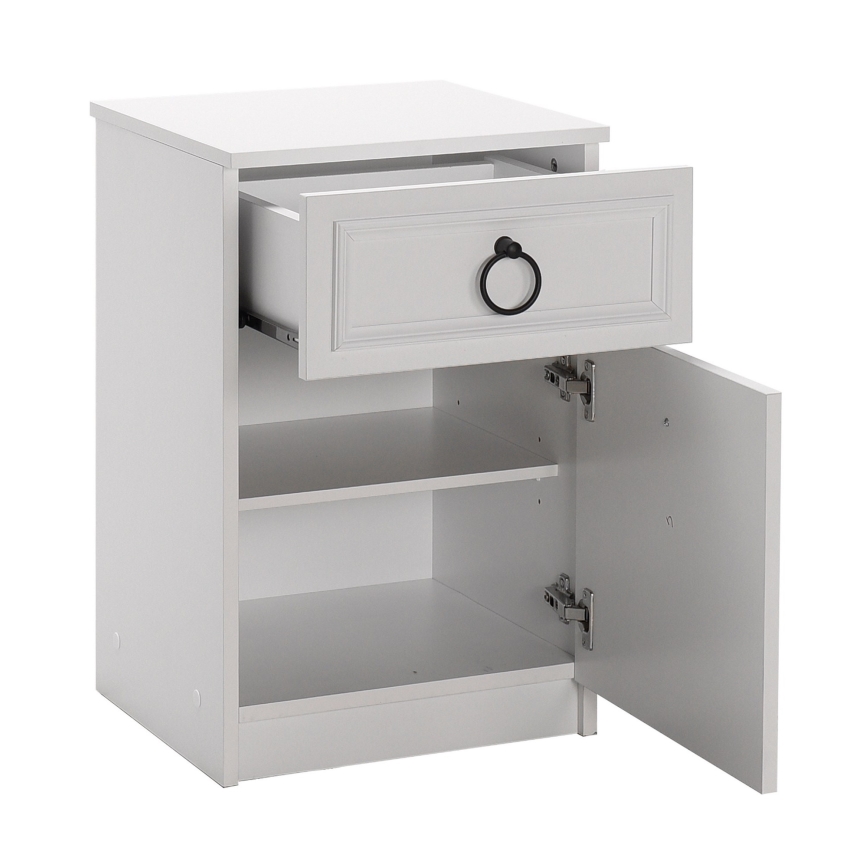 Нощно шкафче 63x40 см бял