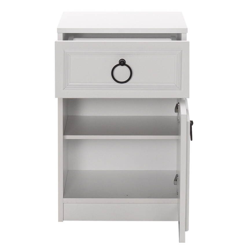 Нощно шкафче 63x40 см бял