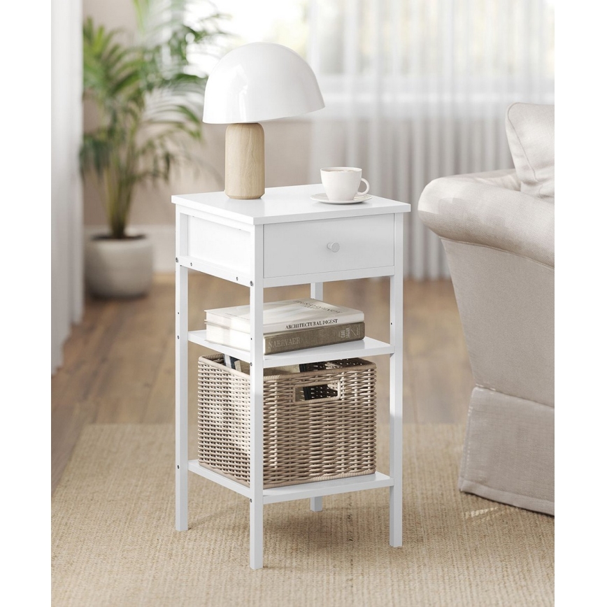 Нощно шкафче ARIN бяло