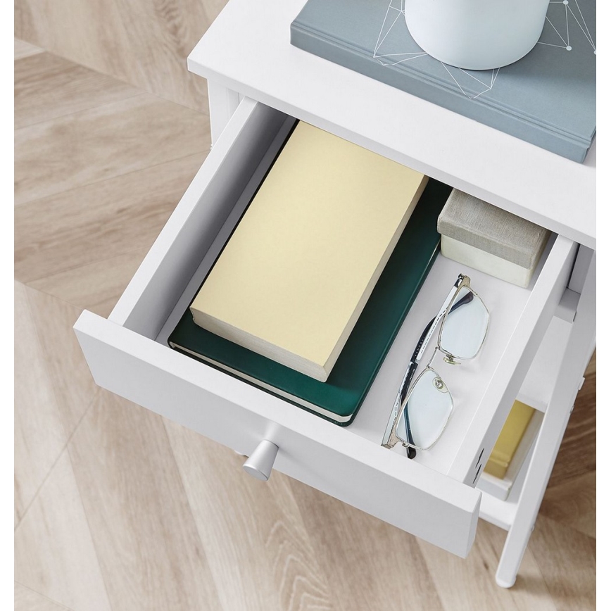 Нощно шкафче ARIN бяло