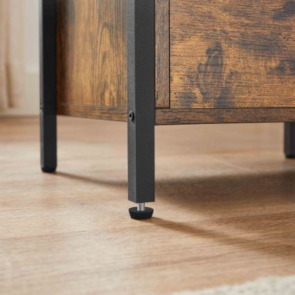 Нощно шкафче ARIN кафяво/черно