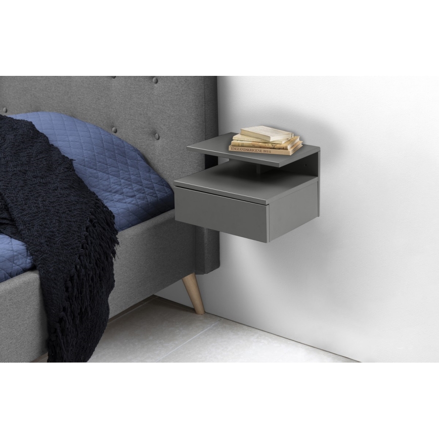 Нощно шкафче AVA сив цвят