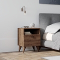 Нощно шкафче BARLO 40x37 см, кафяво