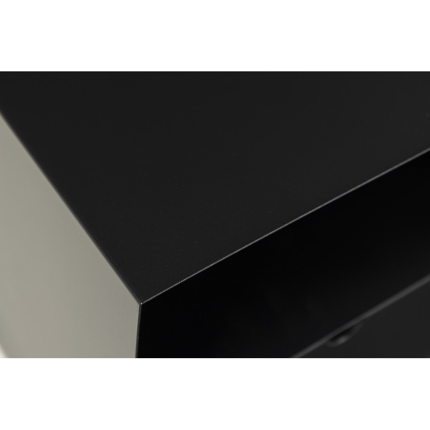 Нощно шкафче BEKIM за стенен монтаж, черно